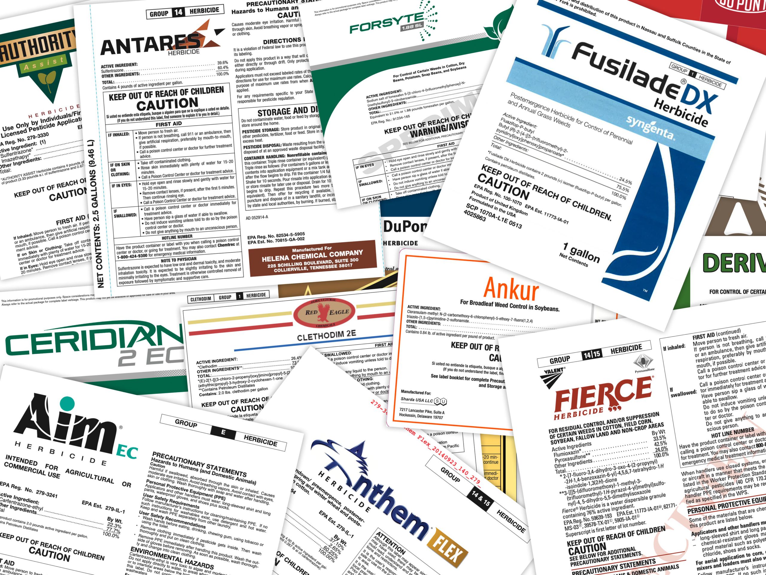 The Fastest Way to Locate 100 Herbicide Labels - Data Fields
